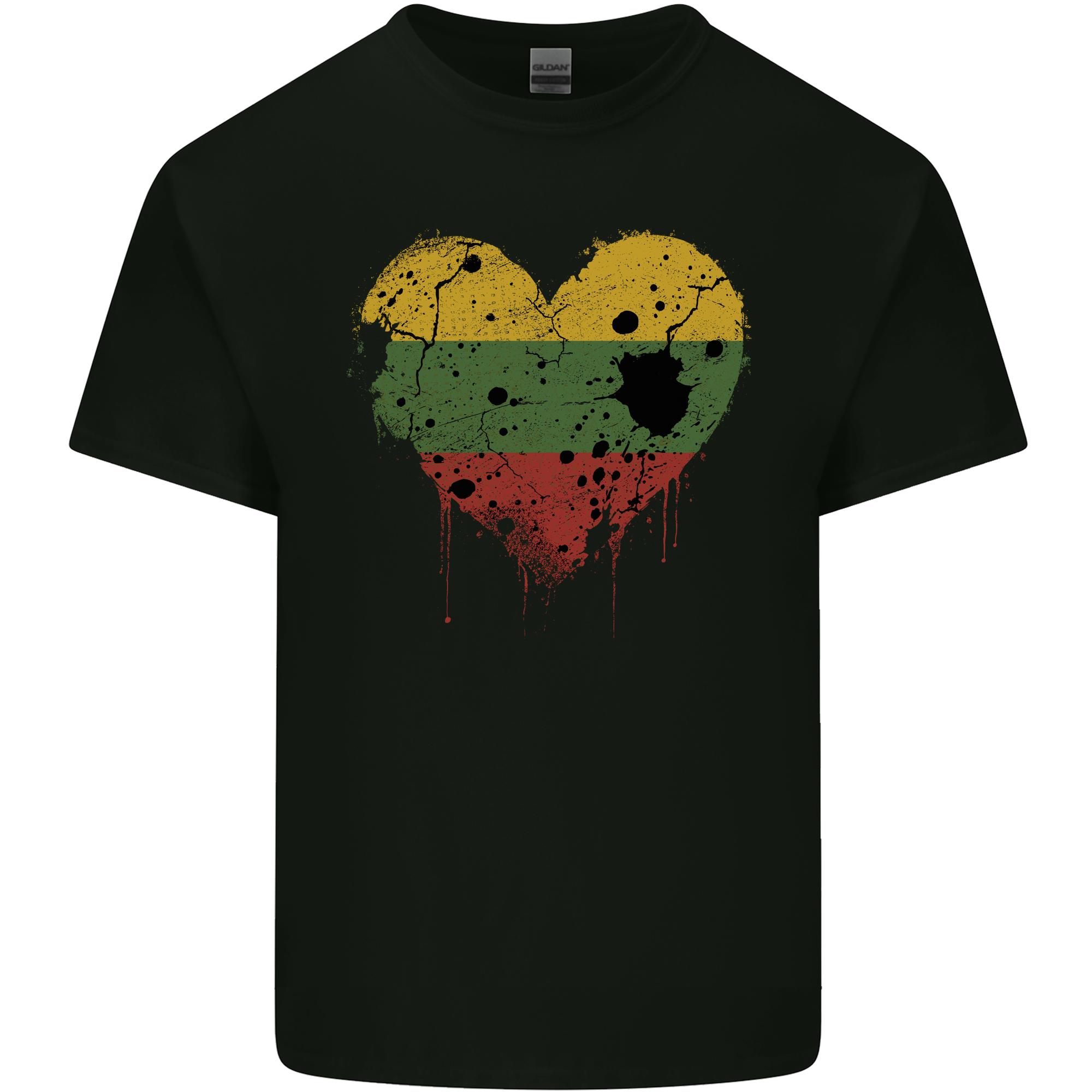 Love Lithuania Flag Lithuania Day Football Unisexs Light Cotton TShirt S