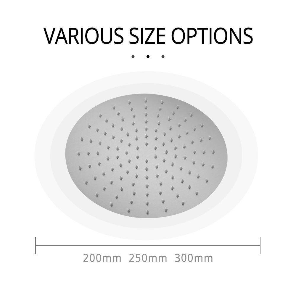 8-16 Inch Gunmetal Shower Faucet Recessed Box Ceiling Arm Wall Mounted Hot And Cold Separation Bathroom Tap Embedded Switch