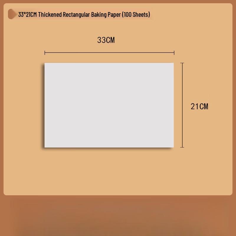 

Rectangular Silicone Oil Baking & BBQ Paper