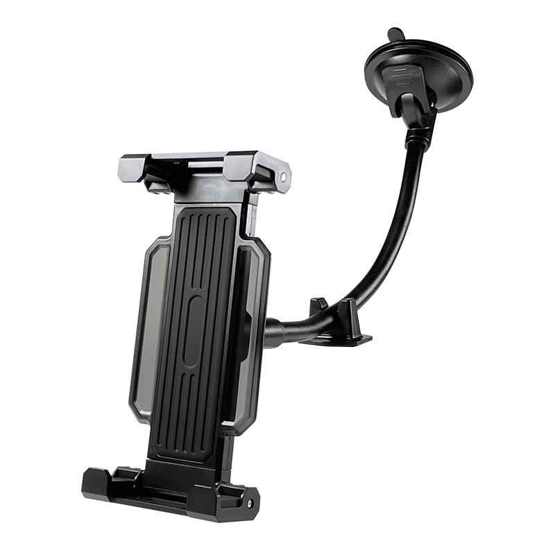 

Подставка для планшета на лобовое стекло автомобиля, держатель для телефона на приборной панели грузовика, присоска с длинной ручкой для iPad Pro Air Mini Xiaomi Tab PC чёрный