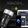 3.1A Dual USB Car Charger with LED Display, Monitors Voltage & Current