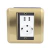 Table Connection Box Conference Room Countertop Desktop Socket Outlet Strip EU Standard 2 Hole with 