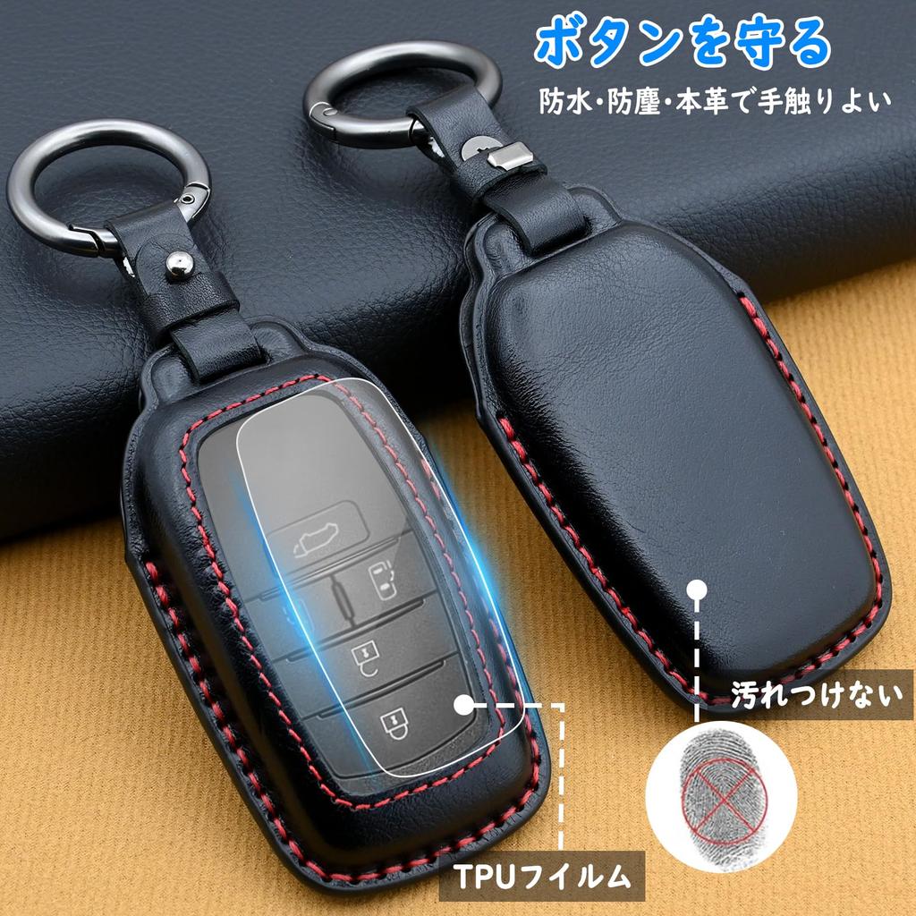 Ysemco Smart Key Case Compatible with Toyota Vellfire Harrier Prius Voxy Land Cruiser Sienta Alphard, (40/30 series), (80 series), (60 series), Noah,