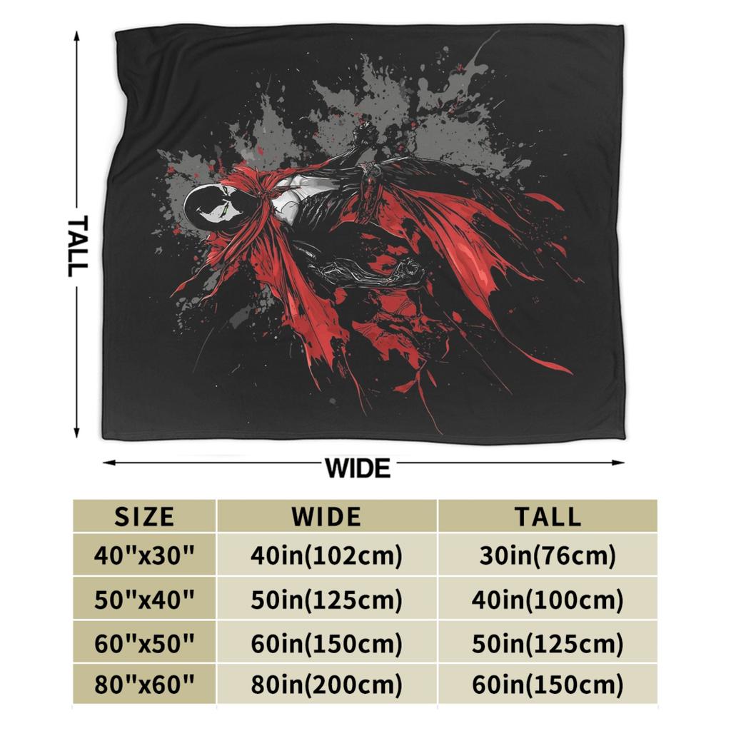 Spawn Blankets Fleece Decoration  Portable Soft Throw Blankets for Sofa Outdoor Quilt