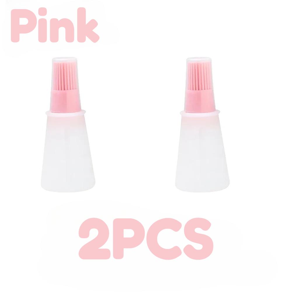 2PCS Silicone Oil Bottle Brush Grill Oil Brushes High Temperature Resistant Basting Brush Liquid Oil Pastry Kitchen Baking Tool