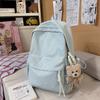 Schultasche Campus Schultasche Damen Koreanische Ausgabe ins Einfacher Karierter Rucksack Highschool-Schüler Große Kapazität Freizeit Reise Rucksack