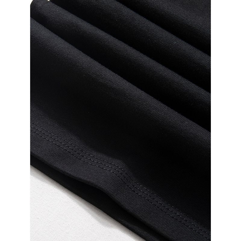 American-Style 300g Heavyweight Short-Sleeve T-Shirt for Men, Summer Casual Solid Color Versatile Top, Stylish Henley Collar Pure Cotton Half-Sleeve