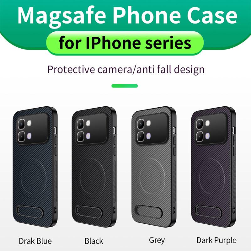 Etui do Infinix Note Edge 5G Miękkie Silikonowe włókno węglowe Magnetyczny Stojak Ochronne Tylne Pokrowce Etui do Infinix Note Edge Muszla