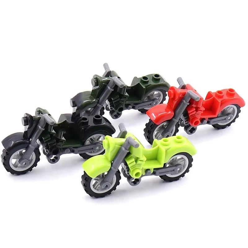 MOC Scena del Carcere Blocchi da Costruzione Accessori Gabbia Scudo della Polizia Motocicletta di Pattuglia Torre di Guardia Manette Mattoncini Giocattolo Fai da Te per Bambini S14