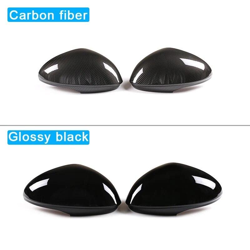 Car Side Rearview Mirror Cover For Alfa Romeo Giulia 2017 2018  - ABS Carbon Fiber Trim Decorate Shell Accessories