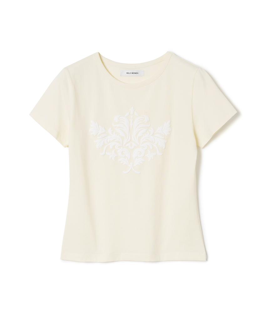 MILLO WOMEN Motif Short Sleeve T-Shirt [Pale Yellow]