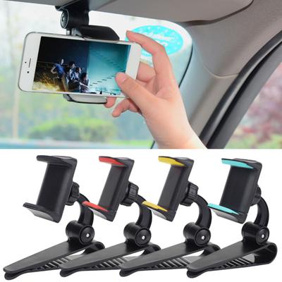 Suporte Universal Ajustável de 170 Graus para Quebra-Sol, Clipe para Navegação, Suporte para Telefone de Carro