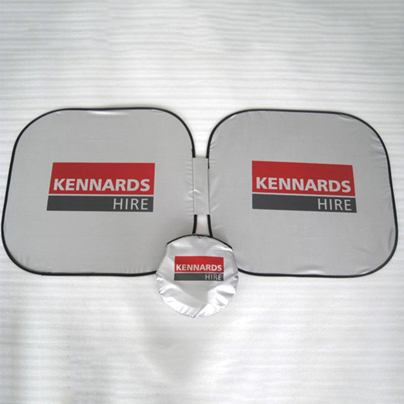 Titanium Silver Car Sunshade Umbrella - Front Windshield and Window Heat Insulation Blocker
