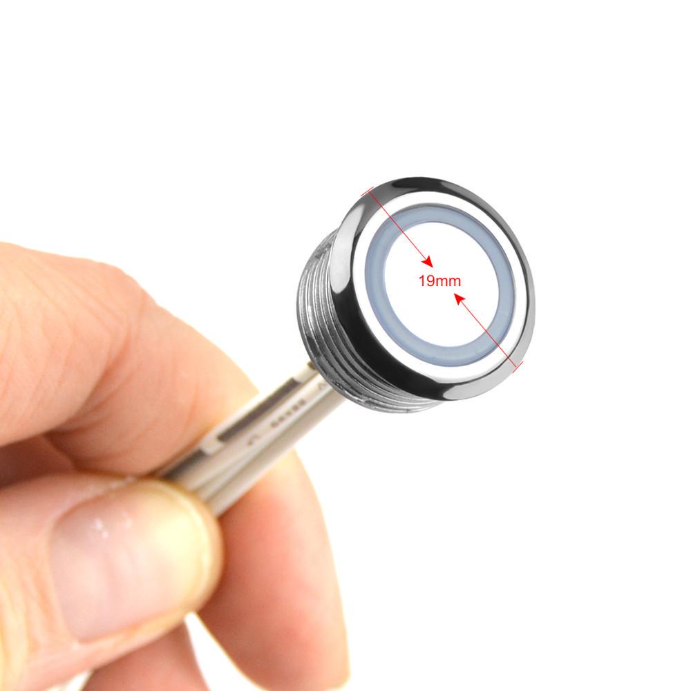 DC12V-24V Recessed LED Light Touch Switch Stepless Dimmable Touch Sensor Dimmer For LED Strip Light DIY Bed Closet Cabinet Light