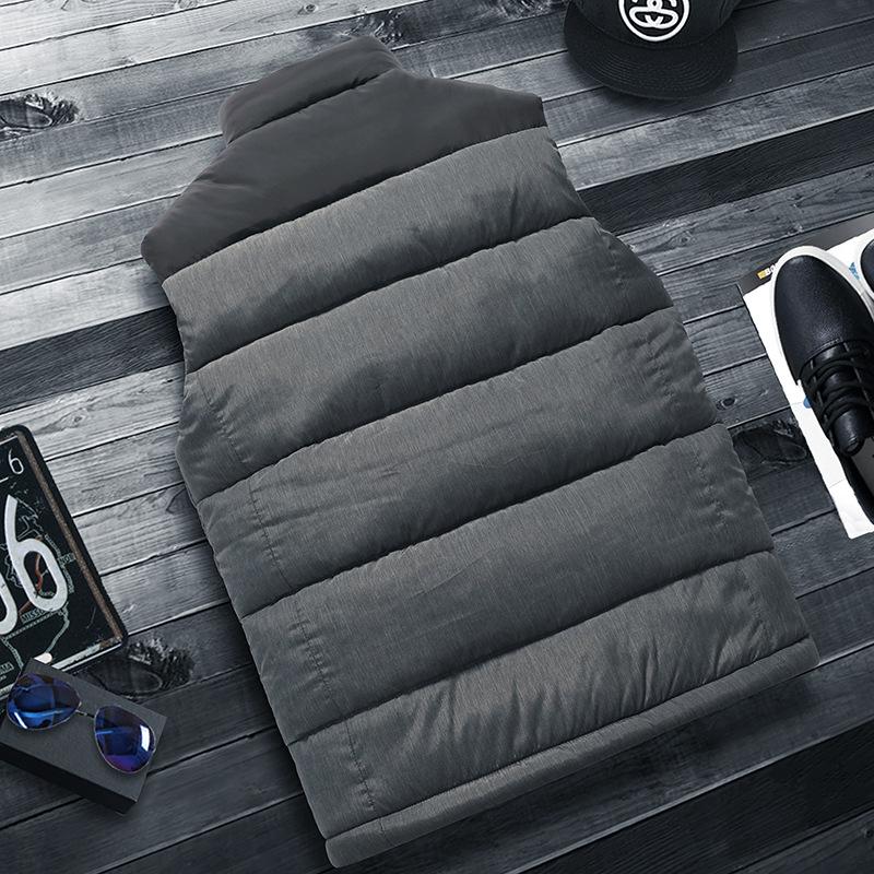 Men's Warm Thickened Vest Vest Casual Down Cotton Middle-aged Men's Vest