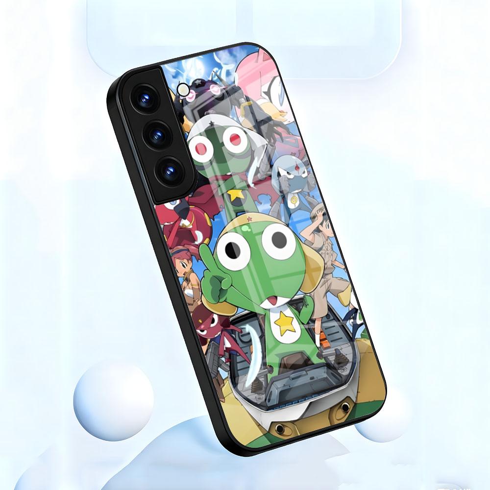 Keroro G-Gunsou Frog Phone Case For Samsung A56 A36 A26 A16 A15 A25 A35 A55 A14 A34 A24 A54 Glass Case