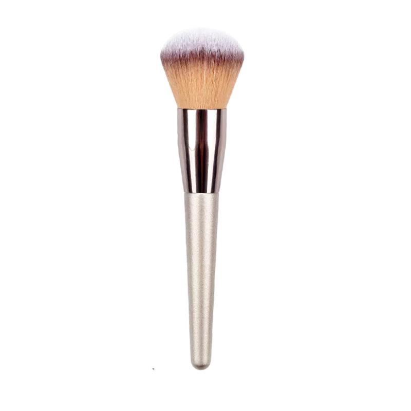 Champagne Gold Multi-Use Makeup Brush for Foundation, Blush, Powder, Eyeshadow, and Mask Application
