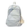 Schoolbag schoolbag girls Japanese small fresh plaid cute backpack college student casual versatile travel backpack