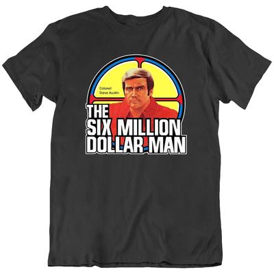 Das Sechs-Millionen-Dollar-Steve-Austin-Retro-TV-Serien-T-Shirt Tee Geschenk Neu