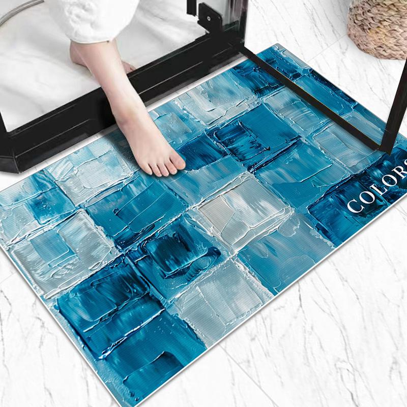Bathroom Door Bathroom Non-slip Mat Toilet Fall Mat Soft Diatom Mud Absorbent Quick Drying Mat