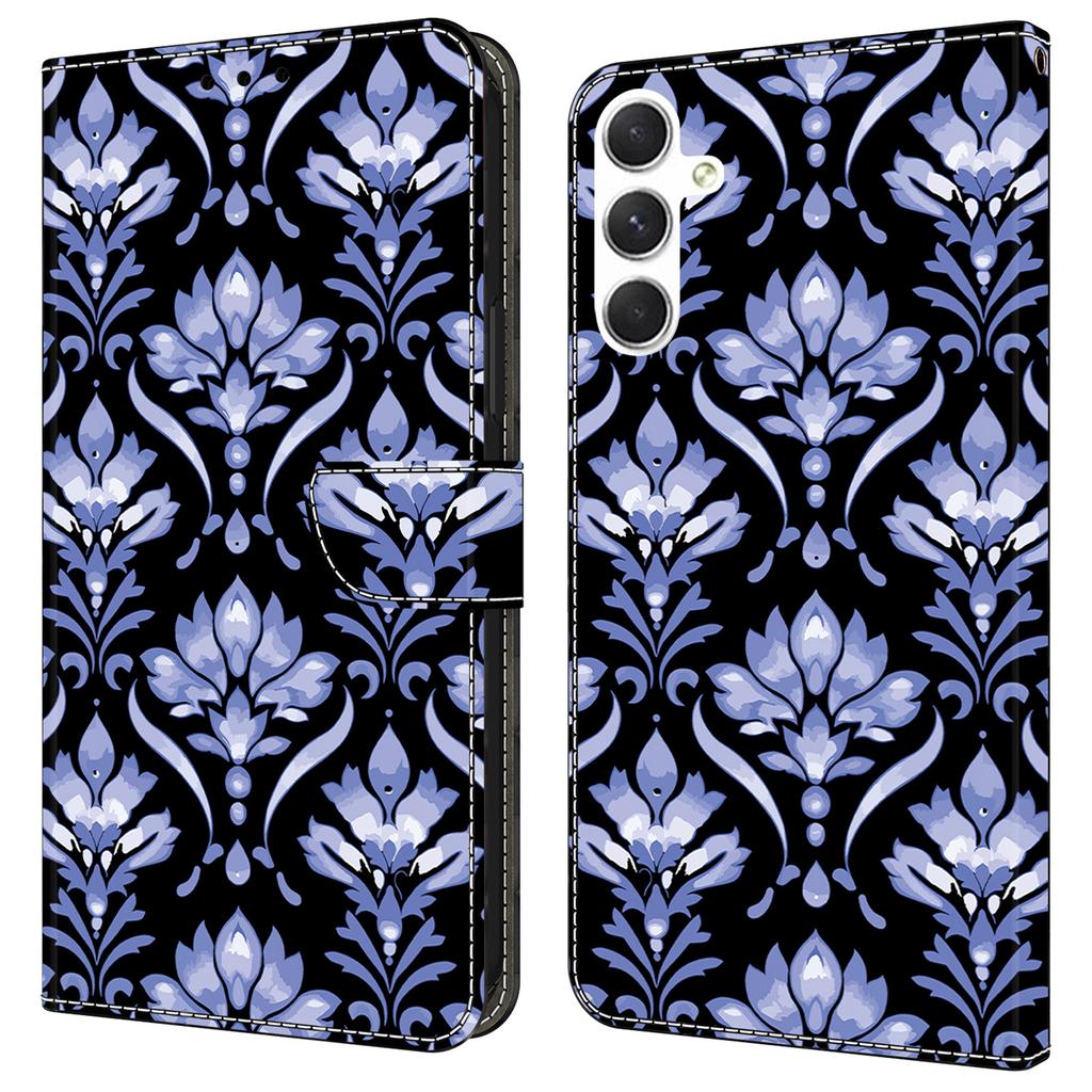 For Samsung Galaxy A16 5G/4G Leather Case Pattern Printing Wallet Stand Anti Drop Phone Cover