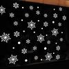Christmas Wall Sticker Double Sided Glass Ball Hanging Decoration Removable for Door Window Cabinet Living Room Background