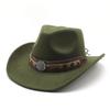 Tibetan Woolen Hat Women'S Versatile British Jazz Top Hat Tourist Mountaineering Western Cowboy Hat Men