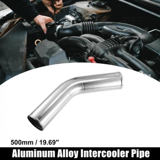OD 3.5 Length 20 Tube Intercooler Pipe 45 Degree Air Intake Tube for Car