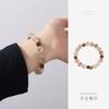 Natural Black and Gold Super Sandalwood Beaded Bracelet Retro Light Luxury Niche Bracelet Temperament Versatile High-end Jewelry