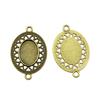 Bezel Connectors For Resin Crafts Fit Oval 13x18mm Photo Glass Dome Frames