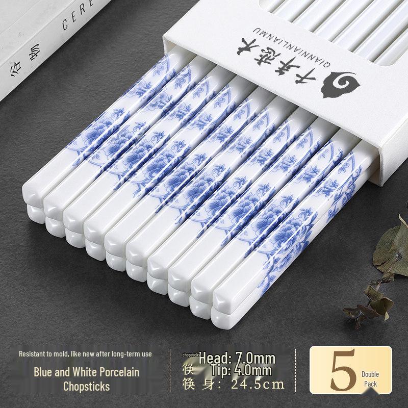 

Ceramic Anti-Slip, Anti-Mildew Chopsticks – High-Temp Resistant Family Pack
