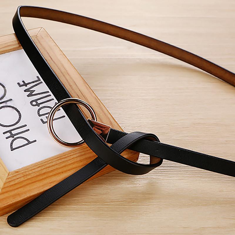 Womens Minimalist Style Waist Belt Metal Buckle Dress Suit Shapewear Belt