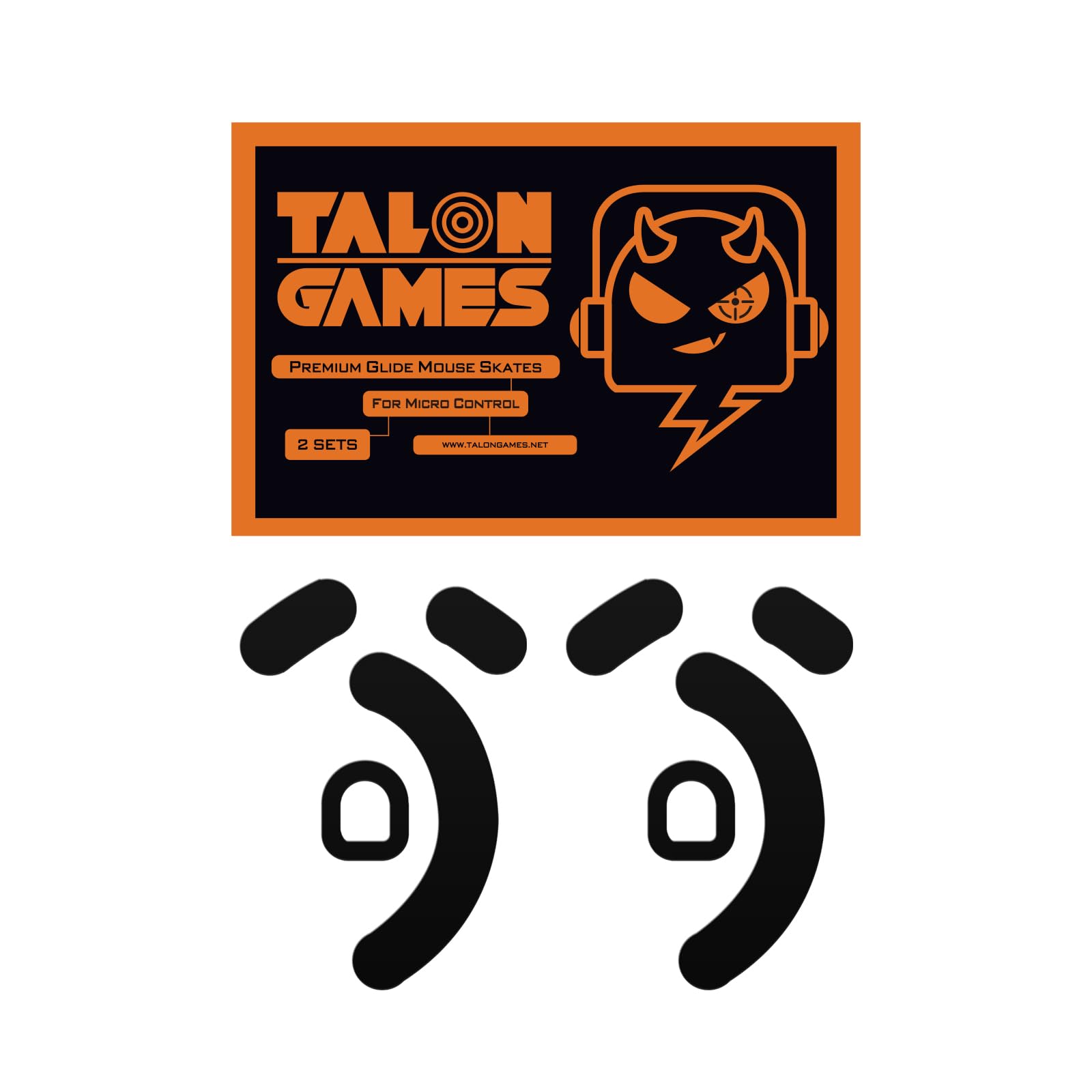 

Накладки для миші TALONGAMES Control Version для Razer Deathadder V3 Pro, Заміна для килимків для миші ResinGlass, 2 штуки Преміальні ковзани для миші та