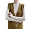 High-End Autumn Cross Placket Wool Cardigan Vest