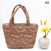 Korean Style Quilted Portable Snack Storage Bag Ins Style Bento Bag Lunch Box Handbag Trolley Hanging Bag  Women Handbag