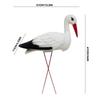 White Crane Crane Statue Detachable Wire Feet Bird Ornament  Outdoor Yard Decoration