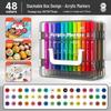 Acrylic Markers for Kids: Opaque Watercolor Pens, Stackable, Soft-Tip for Art Projects