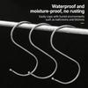 10Pcs Stainless Steel Metal S-Shaped Hooks Multi-Purpose Clothing Hanging Hooks