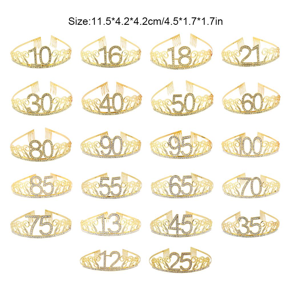 Birthday Party Headband Celebration Decorating Props Elegant Clothing Ornament Parties Supplies Headdress Prop Number Hairband