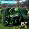 Custom Name Blanket Alien Ornate Frame Blanket Bedding Blanket for Travel, Camping, Living Rooms, Offices, Sofas, Fan Christmas gift