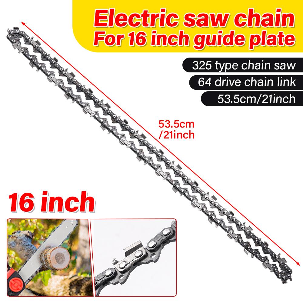 

16 Inch Metal Chain Saw 52 Drive Link 3/8 Chain Link Chainsaw Inch Household Feller Pliers Wood Cutting Chainsaw Accessories бежевий