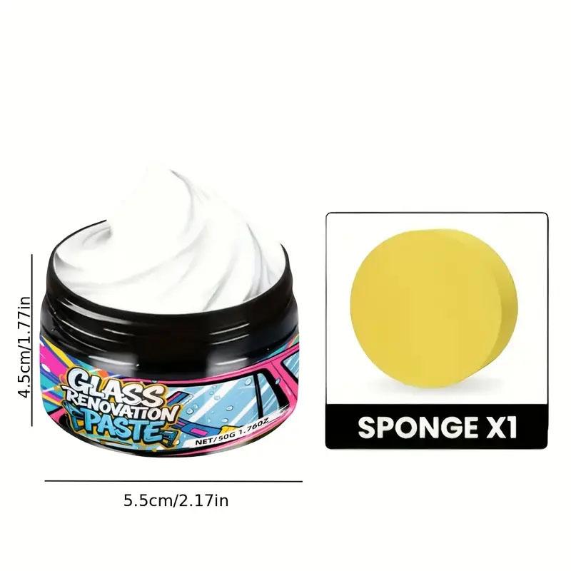Glass Polishing Compound,Car Windshield Oil Film Remover Deep Polishing Car Window And Mirror Repair Kit Car Scratch Compound