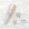 Create Beautiful Nail Designs with 10pcs Shimmering Snowflake Nail Charms Nail Decorations