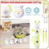 Interactive Teasing Cat Toy Motion Activated Kitten Toy Rechargeable Automatic Cat Toy with Tail for Indoor Cats Toy Ball