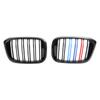 2PCS M-Color Kidney Grill Grille 51138469959 Fit BMW G01 X3 G02 X4 Gloss Black
