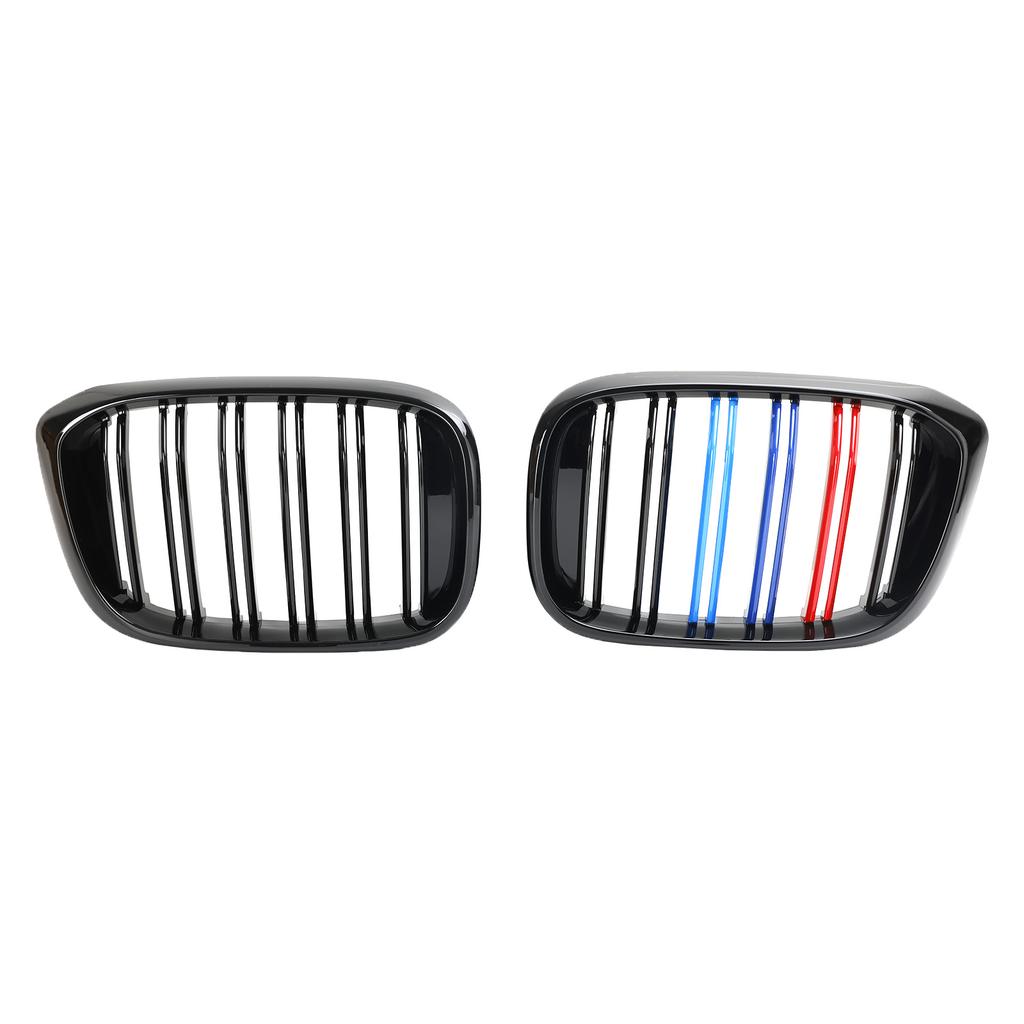 2PCS M-Color Kidney Grill Grille 51138469959 Fit BMW G01 X3 G02 X4 Gloss Black