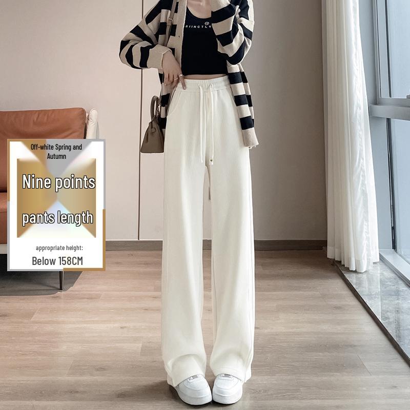 

Женские узкие и широкие велюровые спортивные штаны, на флисовой подкладке для осени/зимы 2024, повседневный дизайн с прямыми штанинами. XL