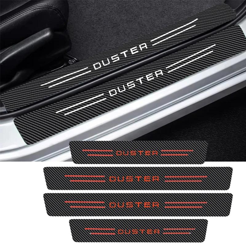 Car Decals for DACIA Duster Emblem Spring Lodgy Dokker Door Threshold Anti Scratch Protective Film Sill Waterproof Stickers