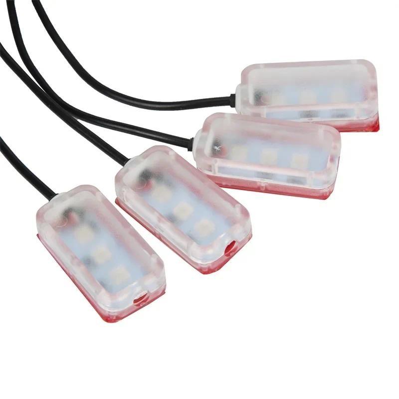 Universal Car LED Opitcal Fiber Ambient Lighting Kit Auto 8 Meters Optical Fiber String Atmosphere Lamps