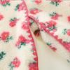 Baby Girl Fleece-Lined Lambswool Onesie: Autumn & Winter Warm Outerwear